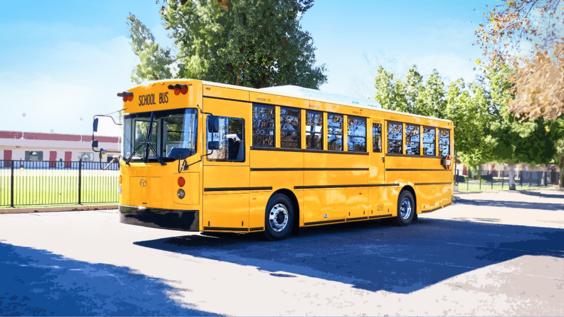 Electric school bus transportation
