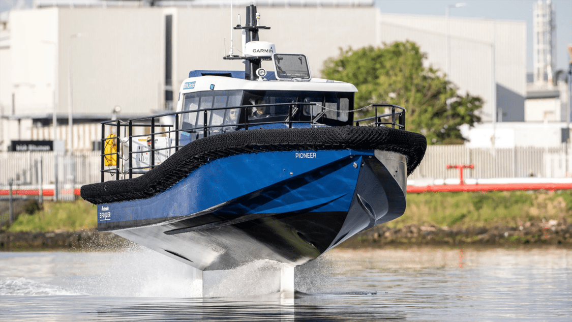 Artemis Technologies unveils first look at electric foiling workboat