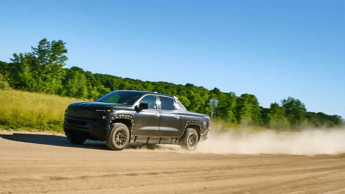 Watch Chevrolet Silverado EV Engineering Truck On GM's Test Tracks