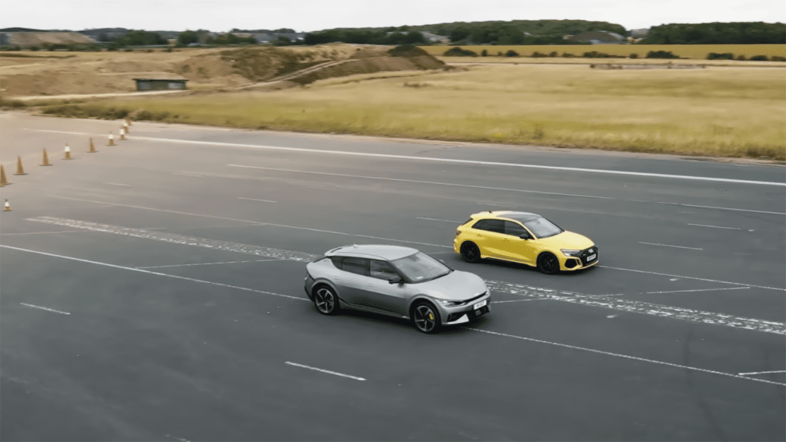 New Kia EV6 GT review – plus drag race against Audi RS3! | What Car will win?