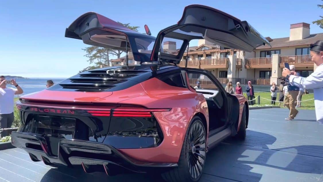 Video: Electric DeLorean Wows At Pebble Beach Concours