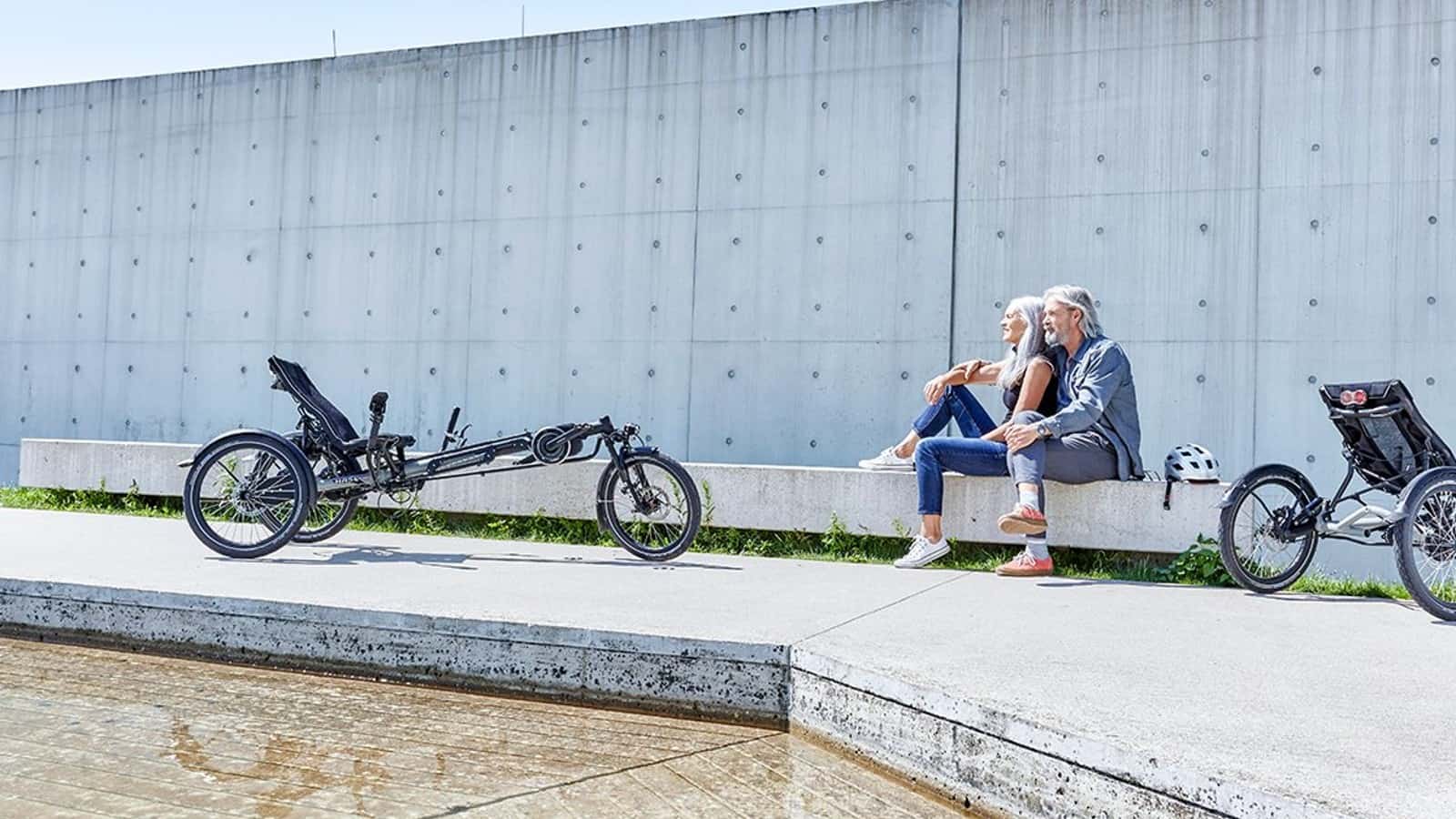Motor-assist helps recumbent riders to get going from standstill