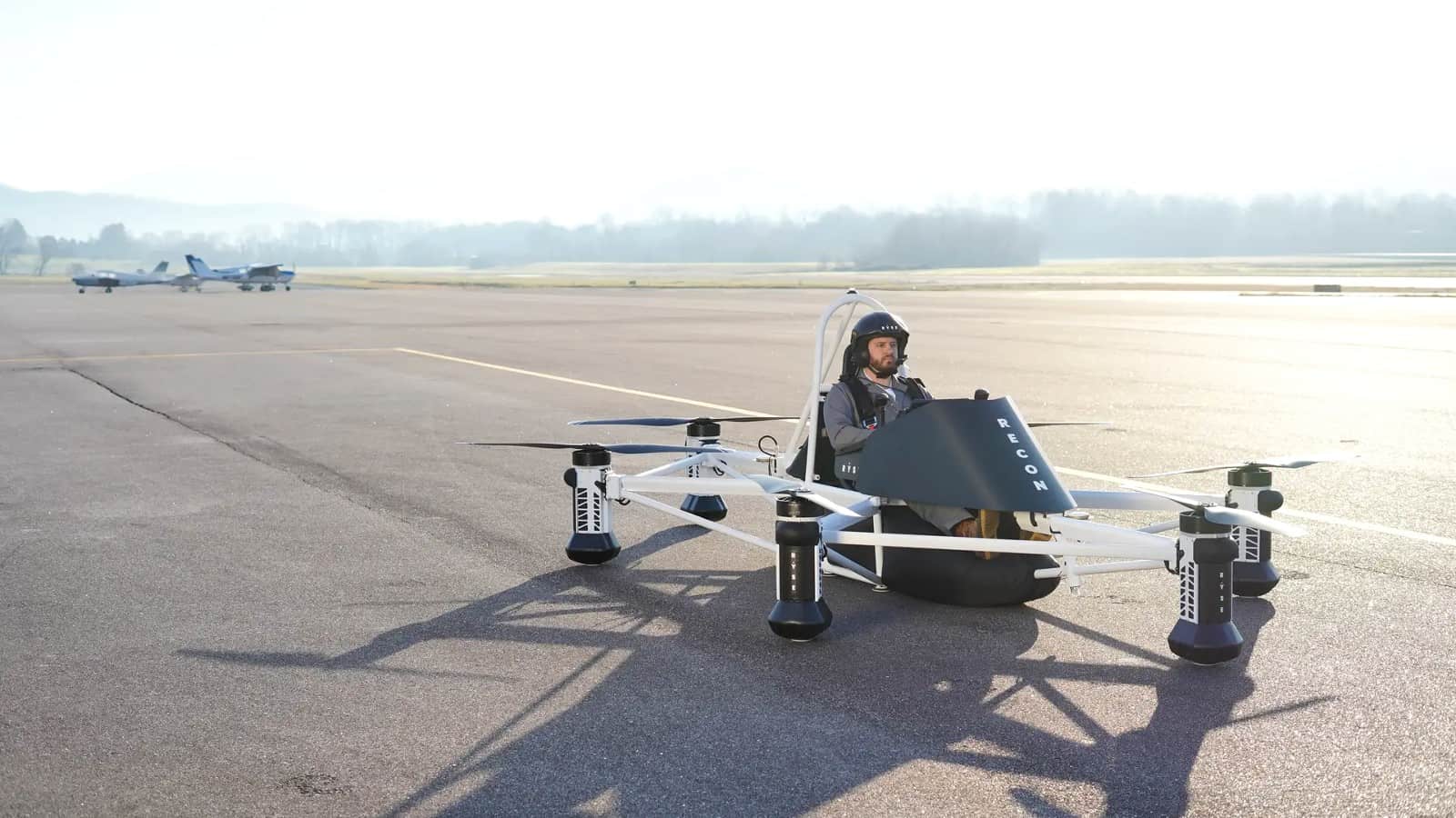 Ryse Recon ultralight personal eVTOL completes first piloted flight