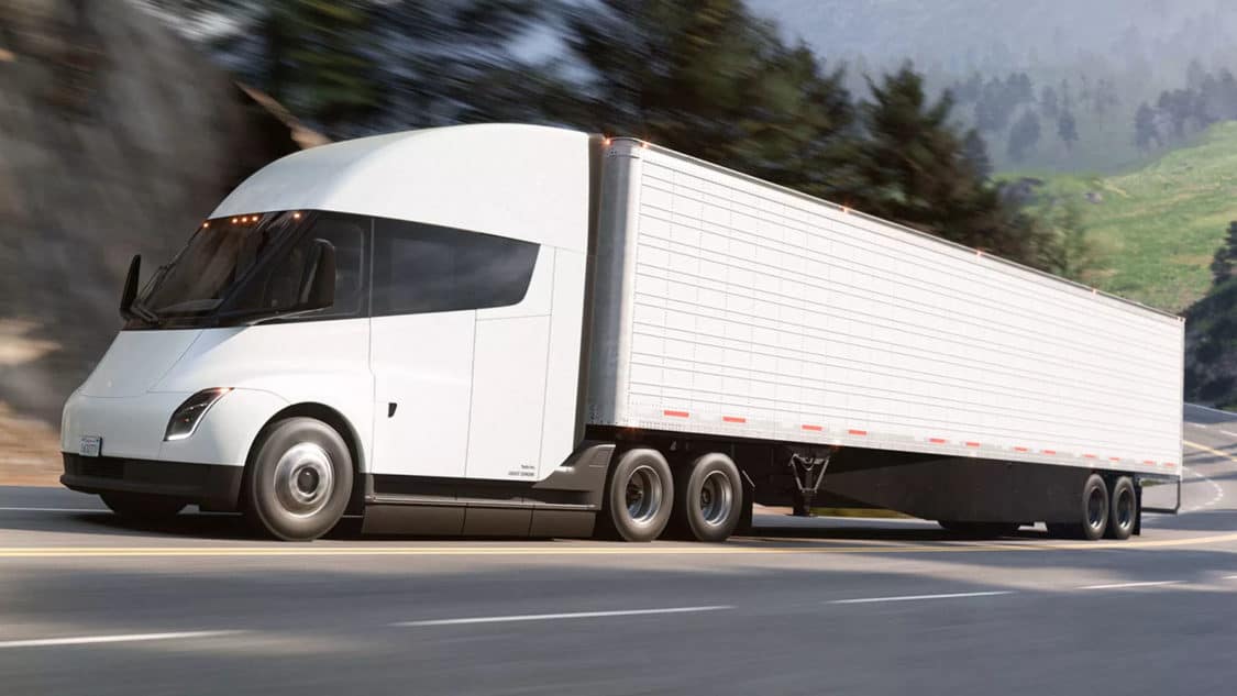 Tesla Semi electric freight trucks