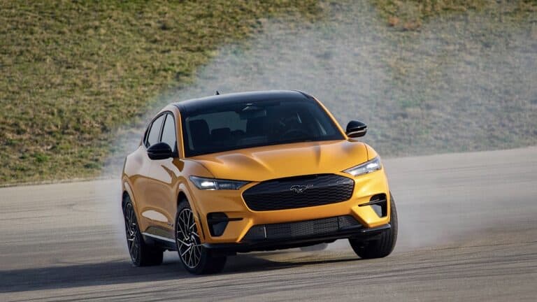 On Monday, Ford reduced prices for the Mustang Mach-E for the 2023 model year, and boosted production of the electric crossover SUV.