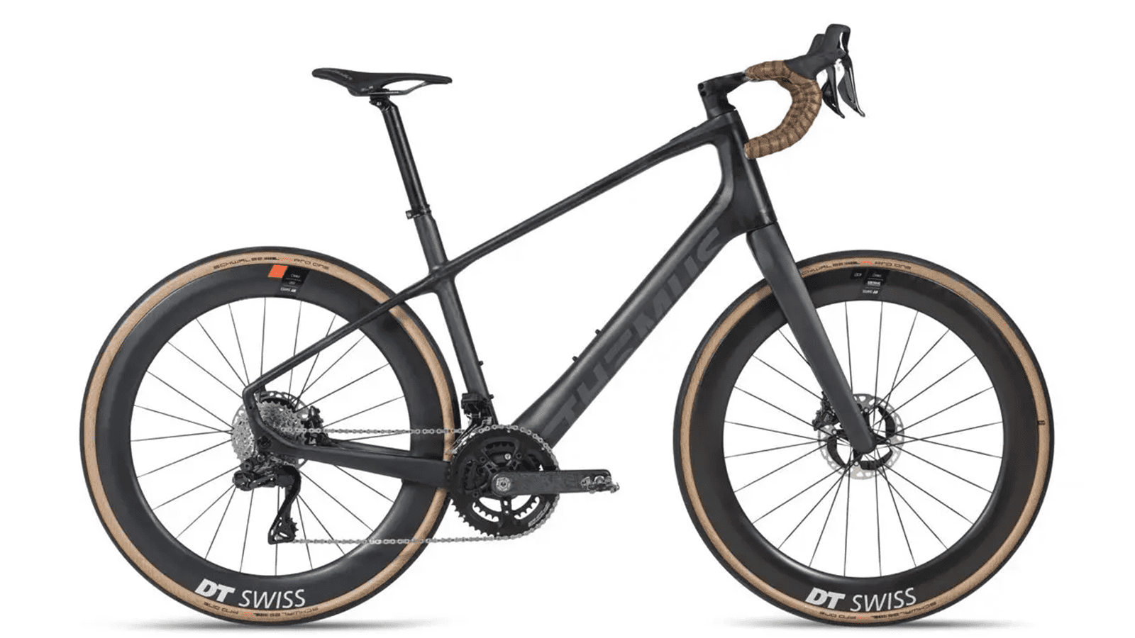 Lightest e-bike side view of the Swissrider in charcoal
