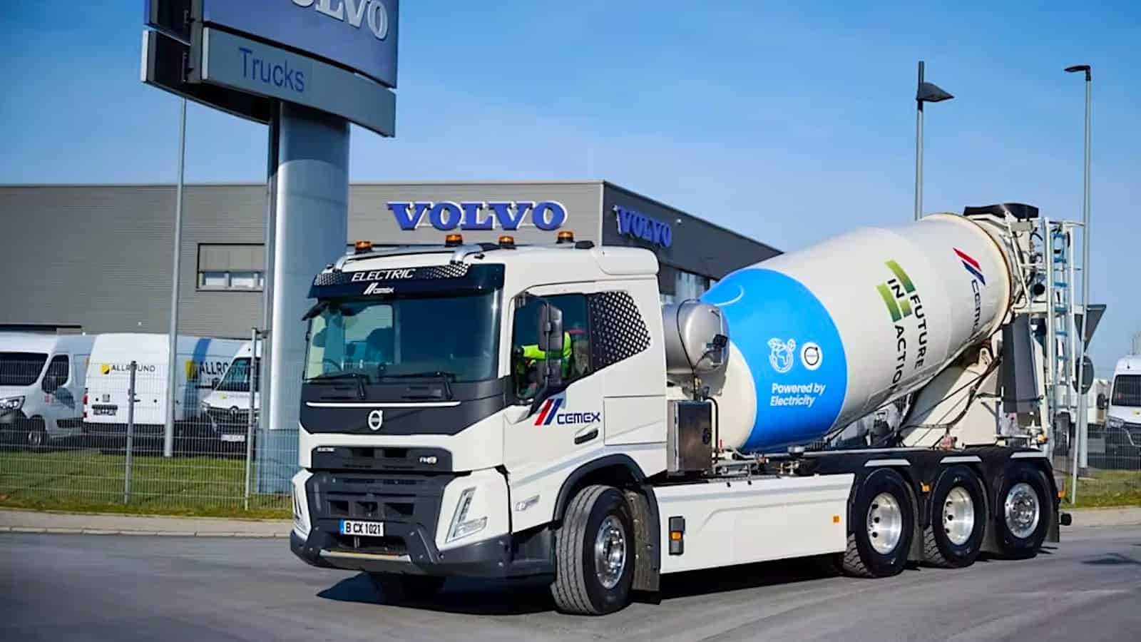 Volvo looks to clean up construction with electric concrete mixer truck