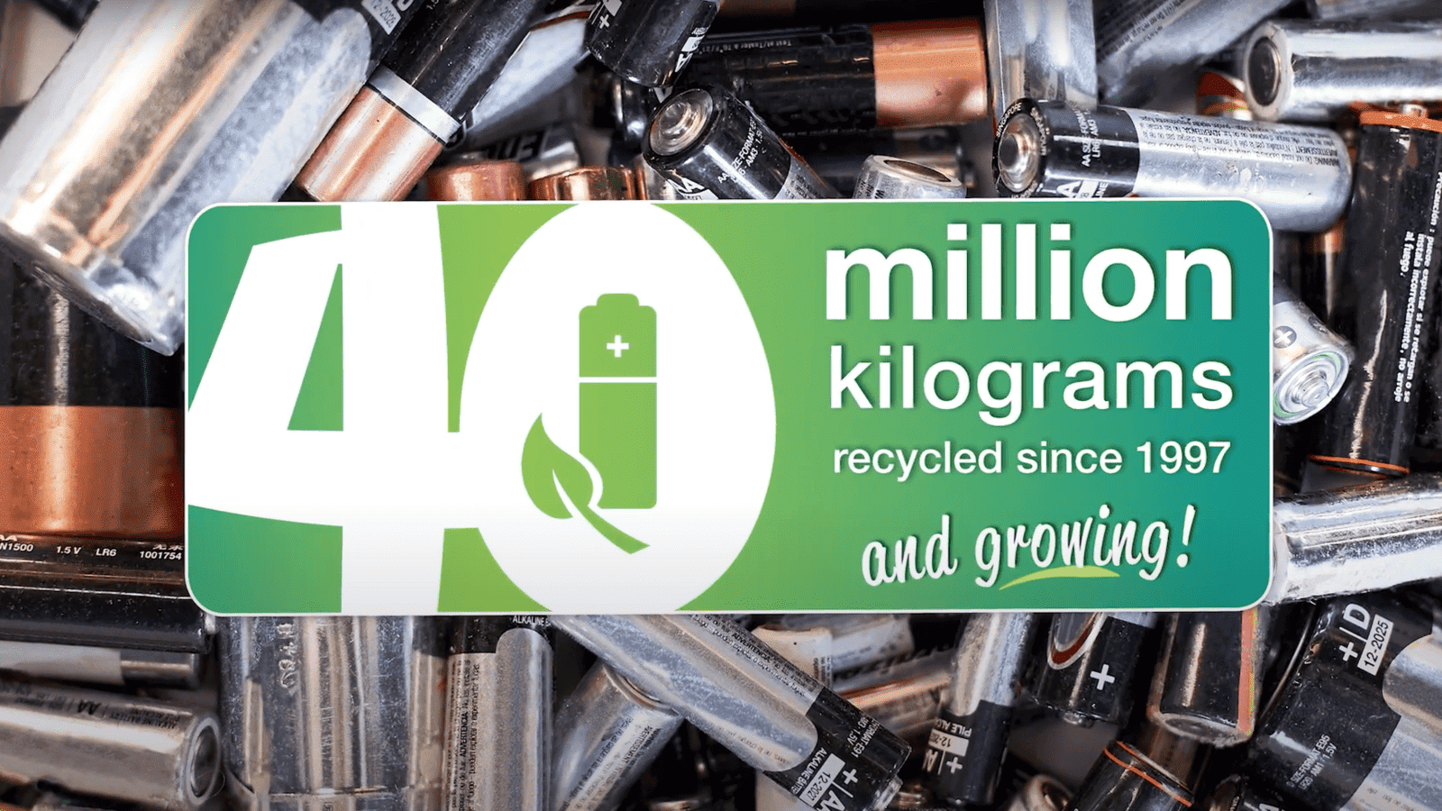 Celebrating a Green Milestone Canadians Recycle 40 Million Kilograms of Batteries