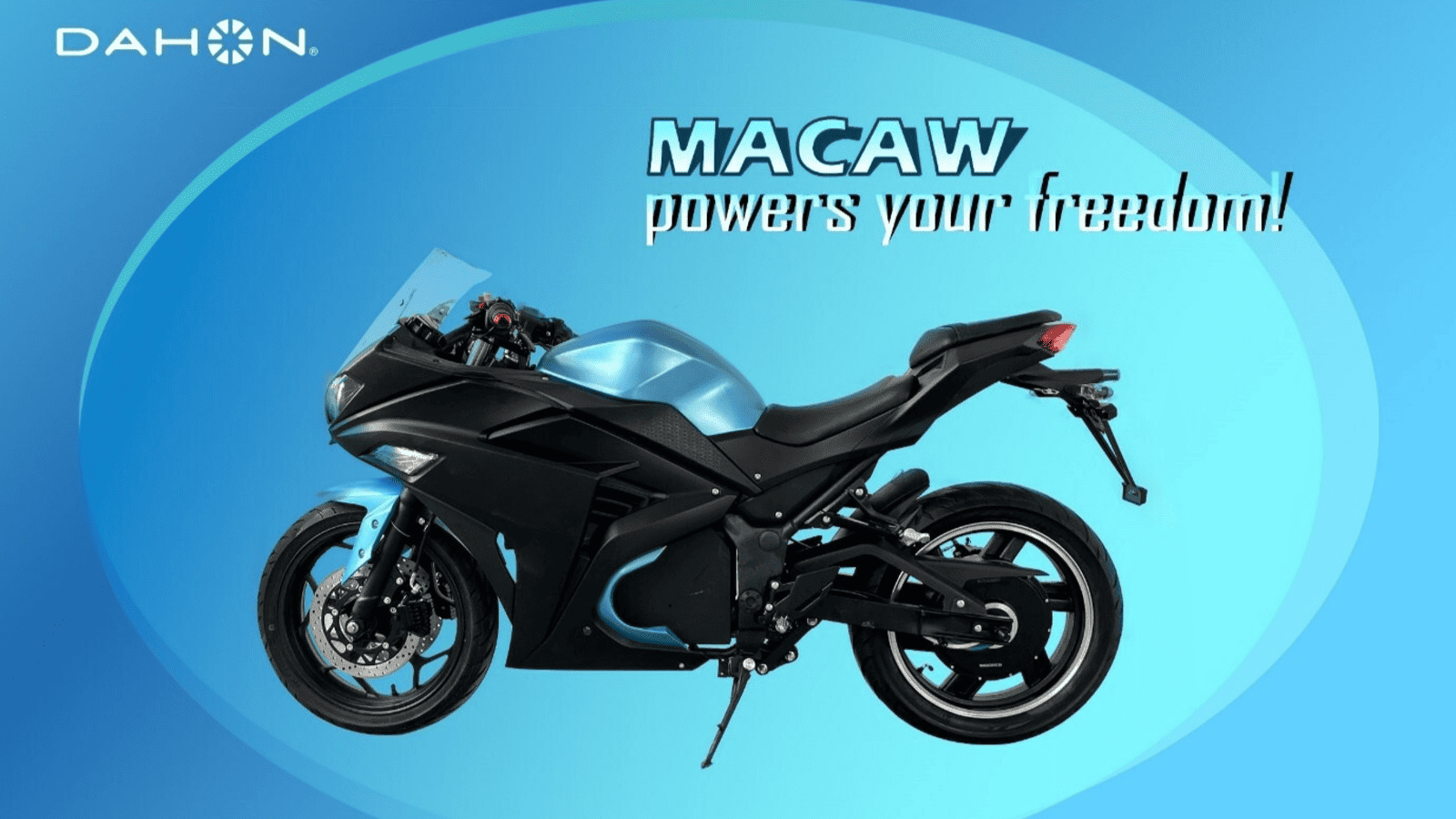 DAHON MACAW Electric Motorcycle black macaw powers your freedom