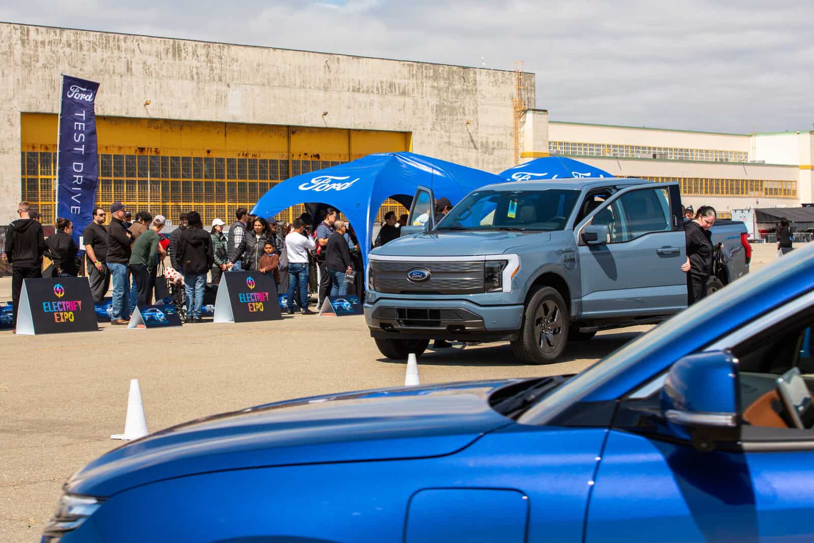 Test Drives Ford F-150 Lightning - Electrify Expo San Francisco 2023
