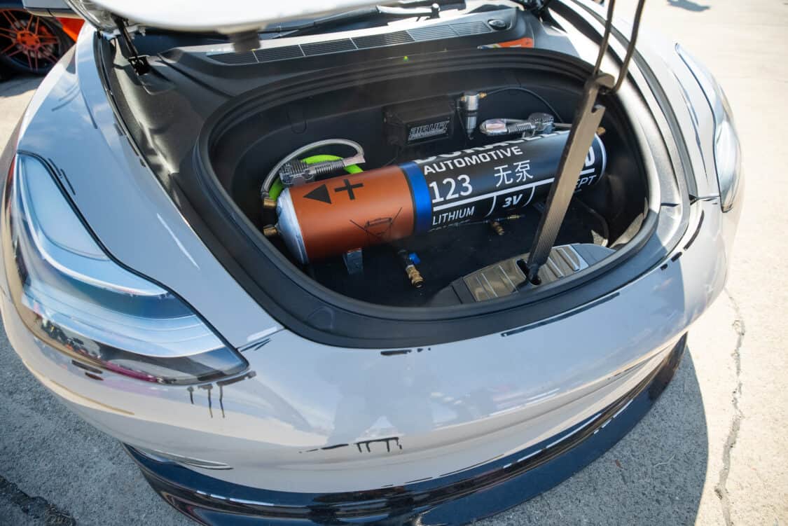 Tesla Model 3 Frunk Electrify Showoff - Electrify Expo San Francisco 2023