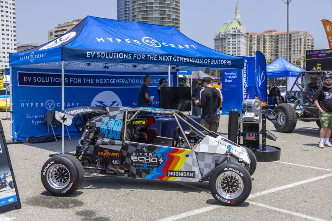 Hypercraft - Electrify Showoff wows Long Beach with 100+ EVs, 40+ aftermarket exhibitors, electrified classics, and cutting-edge tech. Impressive lineup!
