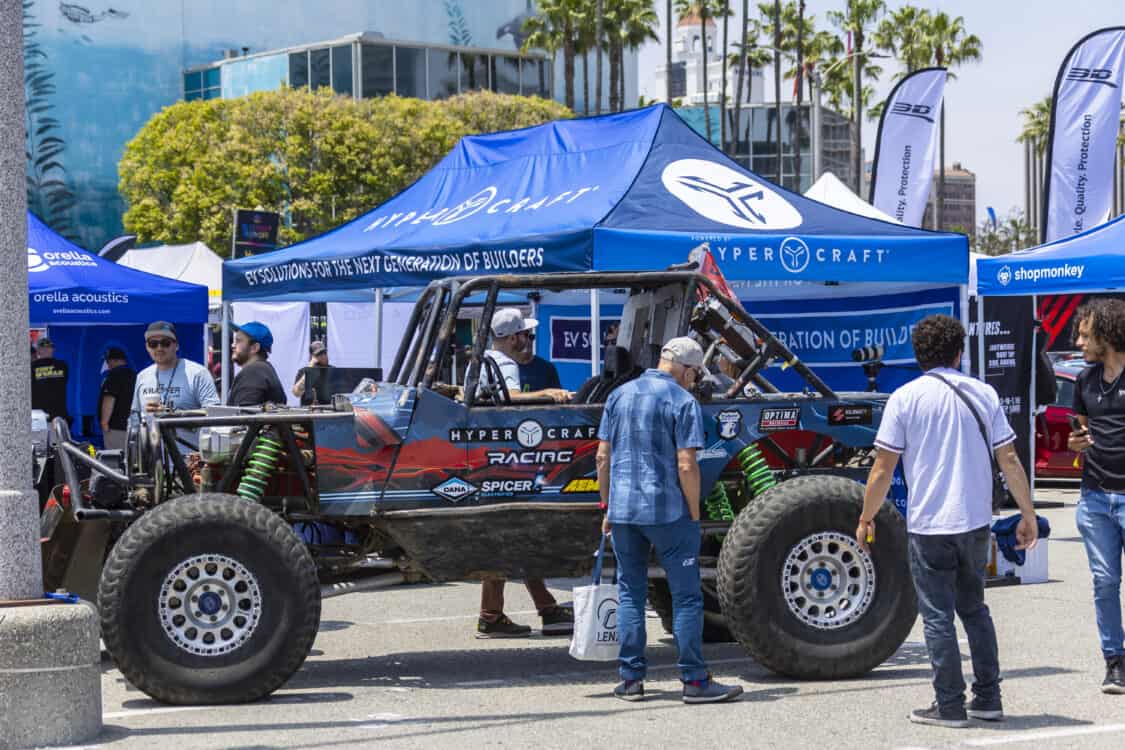 Hypercraft - Electrify Showoff wows Long Beach with 100+ EVs, 40+ aftermarket exhibitors, electrified classics, and cutting-edge tech. Impressive lineup!