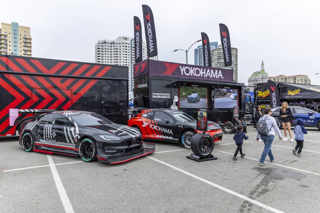 Yokohama - Electrify Showoff wows Long Beach with 100+ EVs, 40+ aftermarket exhibitors, electrified classics, and cutting-edge tech. Impressive lineup!