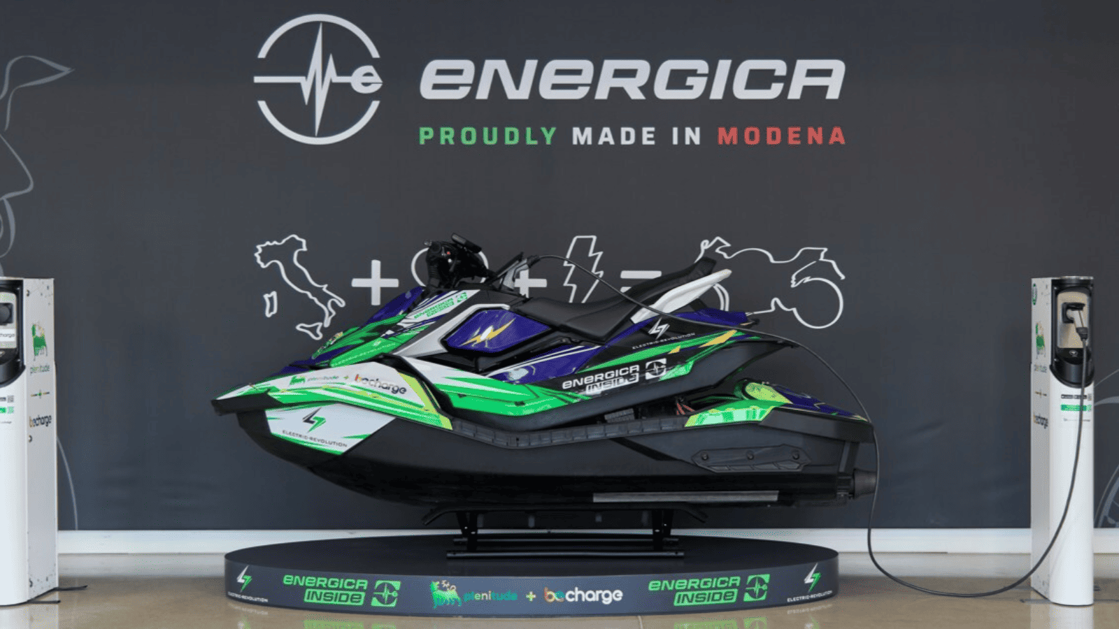 Energica and Plenitude (Eni) develop electric solutions for marine applications.