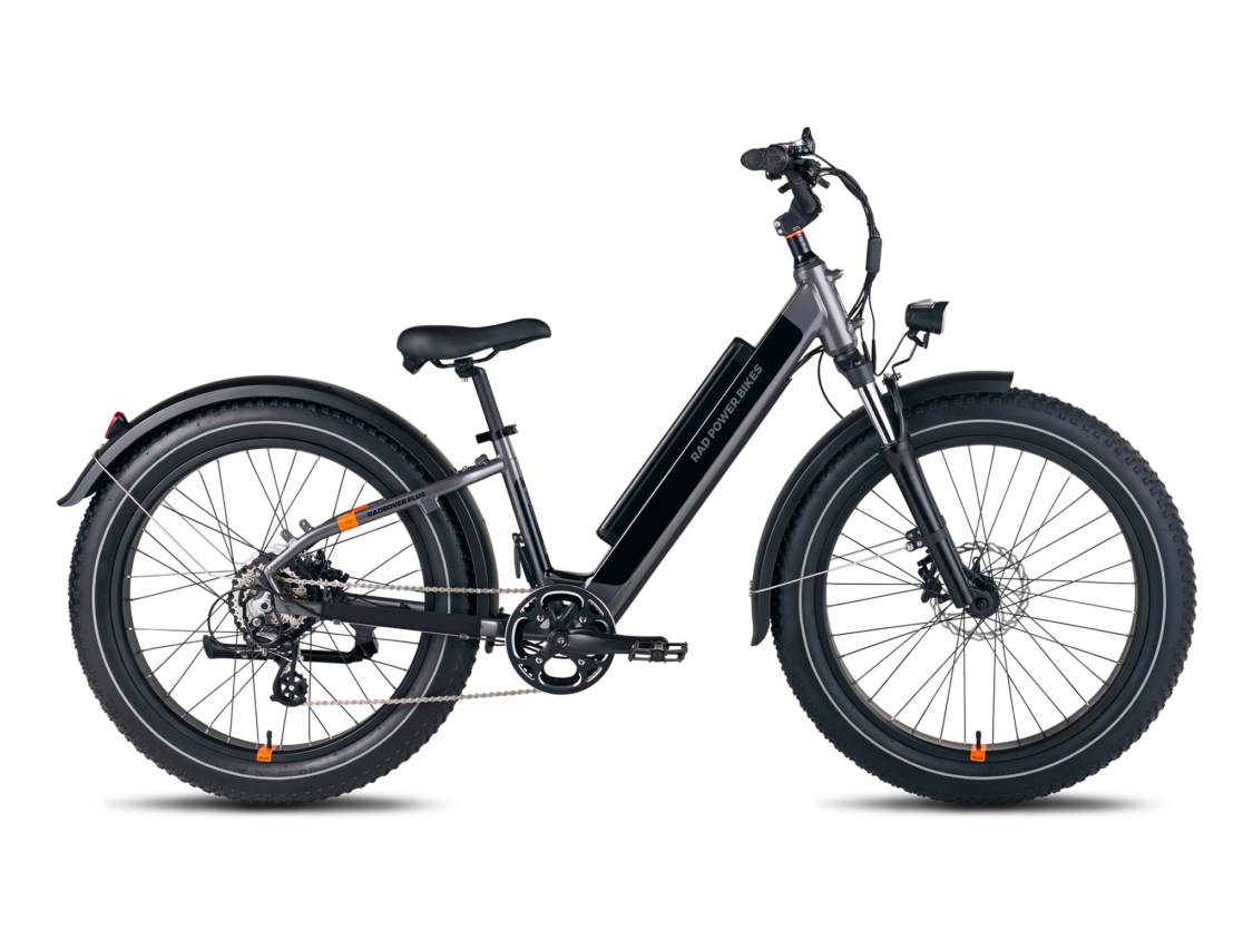 Photo of Rad Power RadRover 6 Plus Fat Tire Step-Thru Electric Bike in Charcoal Grey