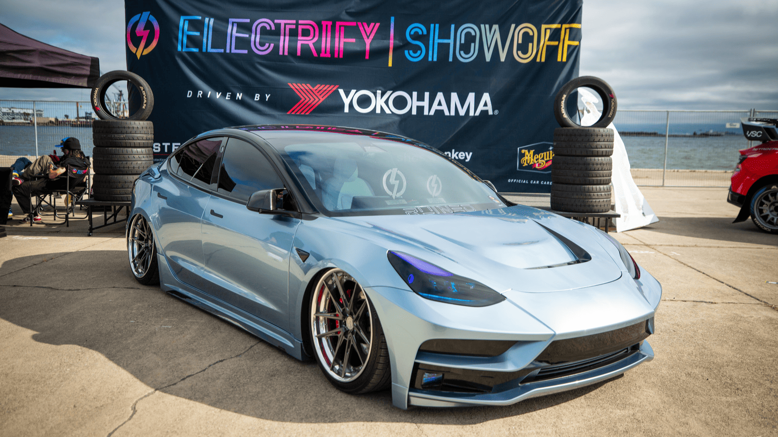 Unleashing the Beauty Chris Trujillo Tesla Model 3 Transformation Electrify Expo Showoff News
