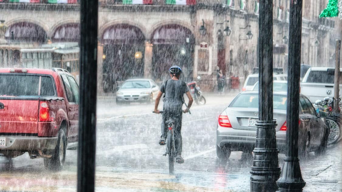 E-bike in the rain
