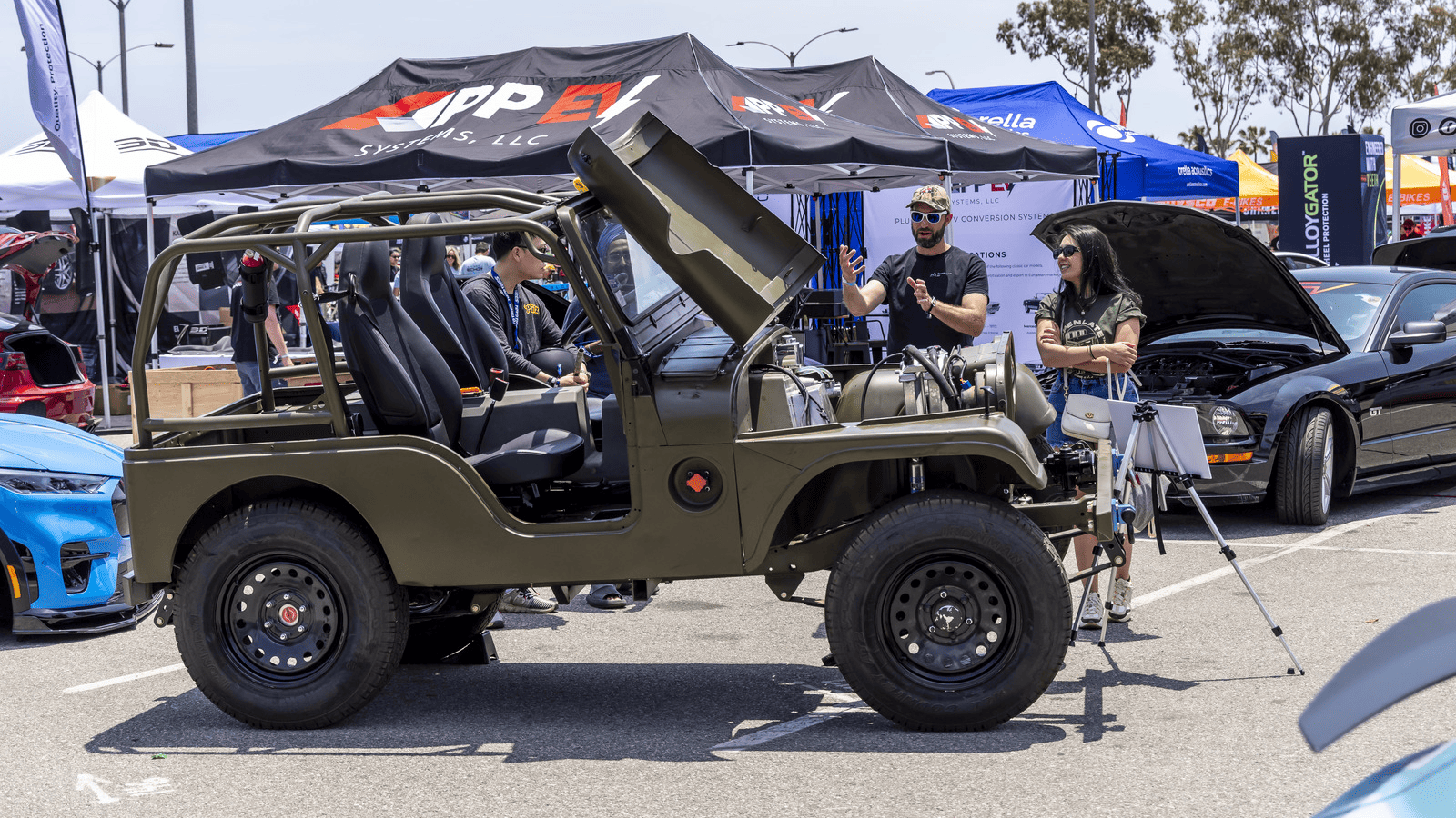 Photo of Kyle Meziere's 1954 Jeep Willys M38a1 at Electrify Showoff in Long Beach, CA