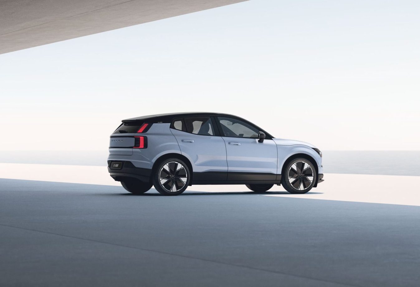 Image of Volvo EX30 exterior, passenger side profile and rear