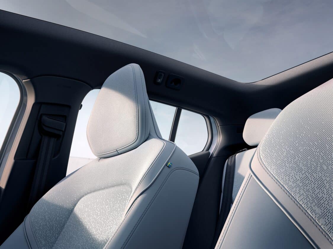 Image of Volvo EX30 interior, driver and passenger seats
