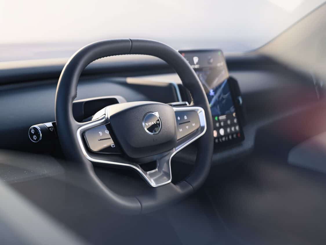 Image of Volvo EX30 interior, steering wheel