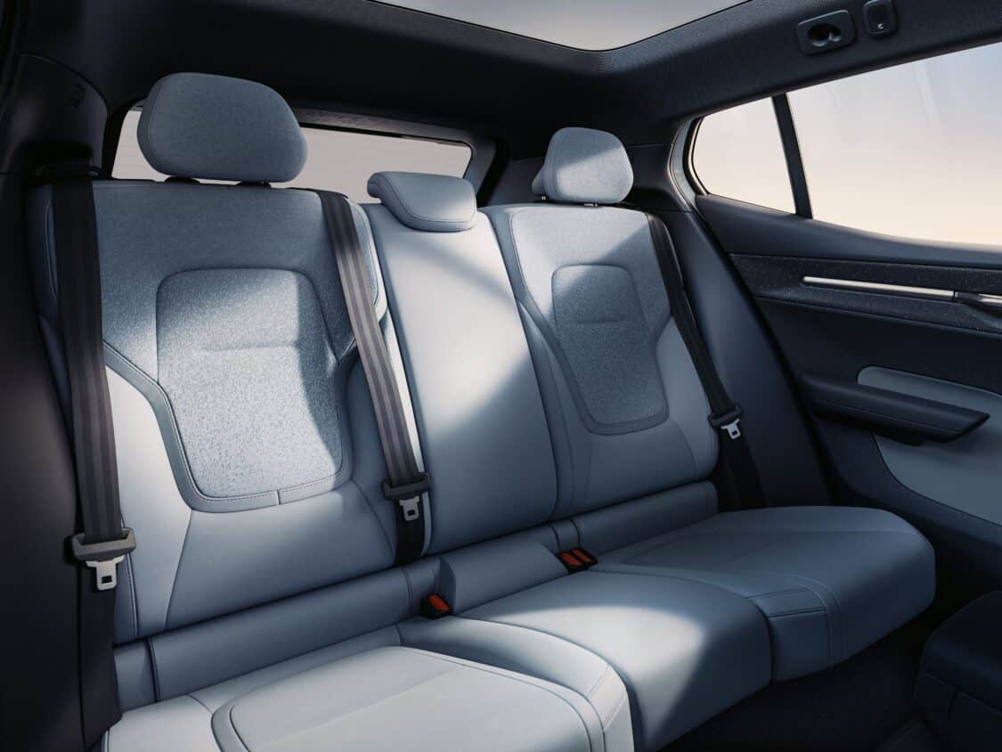 Image of Volvo EX30 interior, rear seats