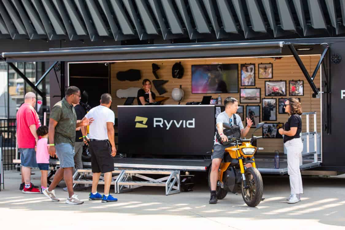 Photo of Ryvid booth at Electrify Expo in New York
