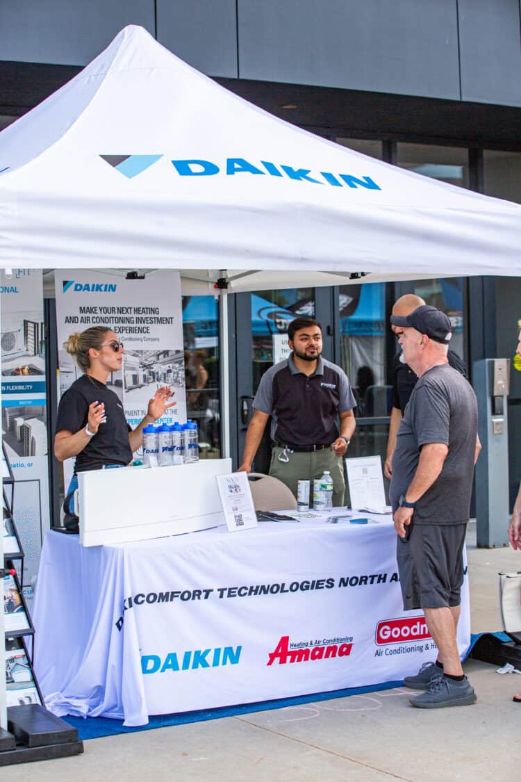 Photo of the Daikin America booth at Electrify Expo in New York