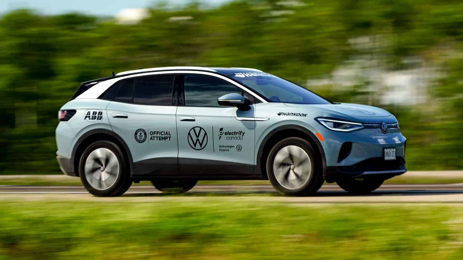 Volkswagen ID.4 driving across Canada to make world record for fewest charges