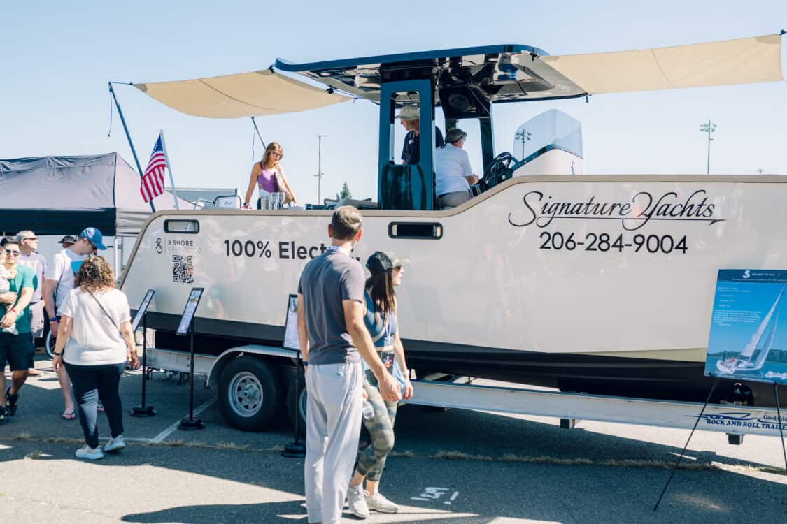 Image showcasing Signature Yachts at Electrify Expo Showoff Seattle