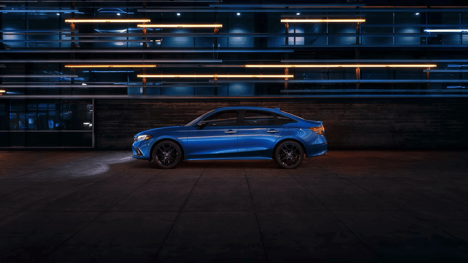 Image showcasing 2023 Honda Civic Sedan in blue