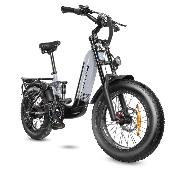 Image showcasing Cyrusher Kommoda electric bike in gray