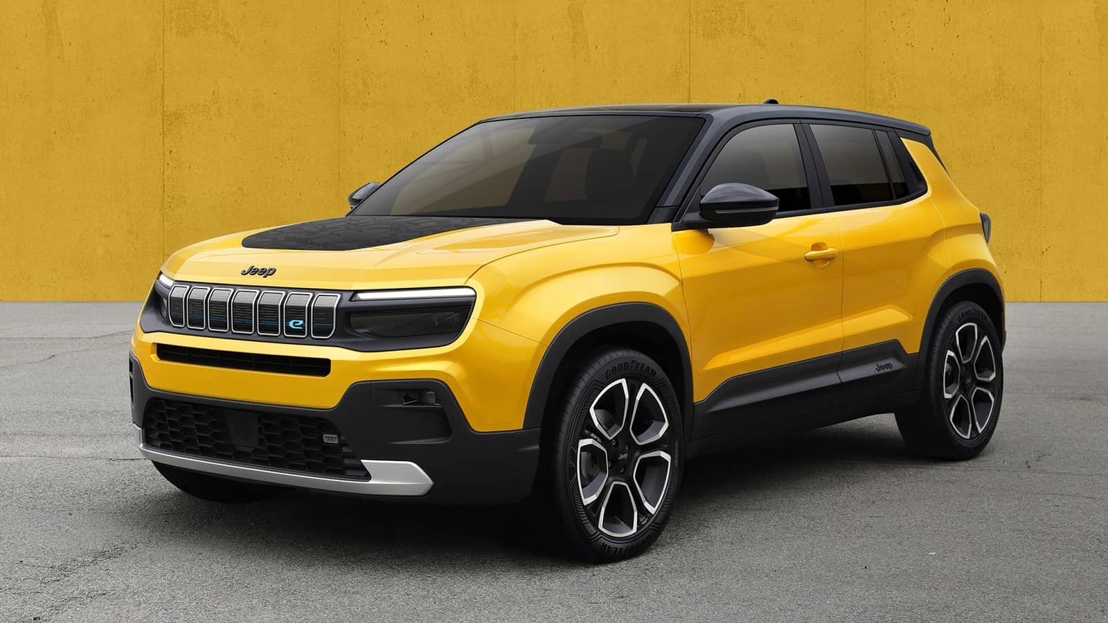 Image showcasing Jeep brand revealing first-ever fully electric Jeep SUV 2024