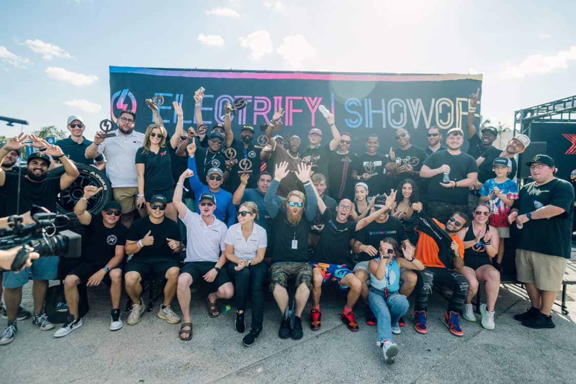 Image showcasing the award winners at Electrify Showoff in Miami