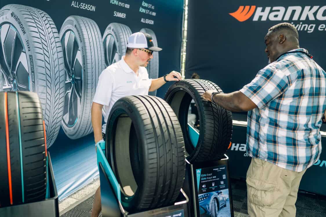 Image showcasing Hankook Tire at Electrify Showoff in Miami