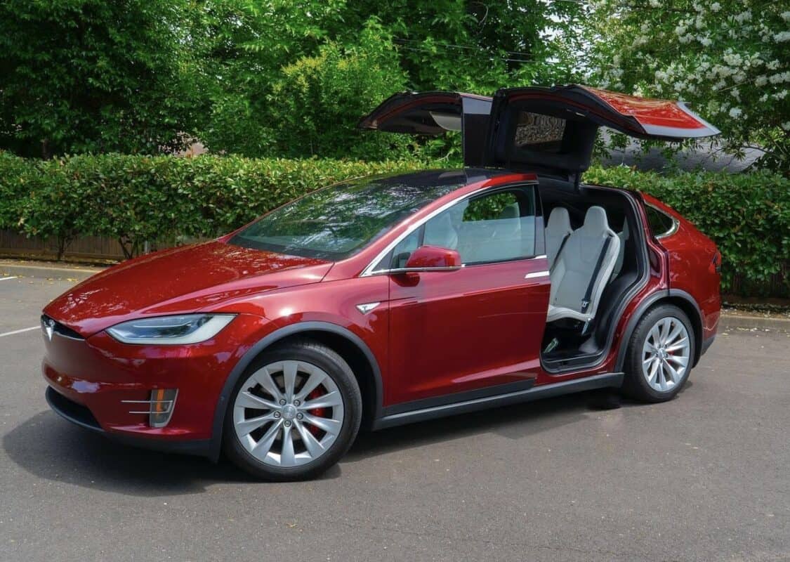 Image showcasing Tesla Model X at EV's Republic