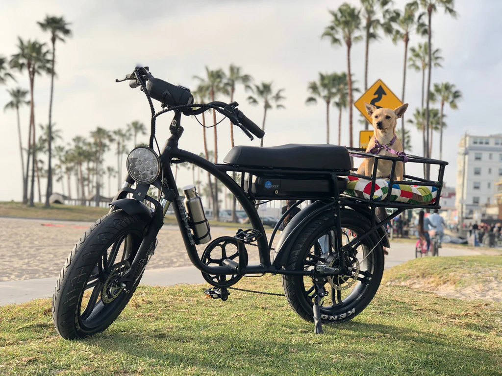 Image showcasing side of the Tripper Electric Bikes Falcon II Sport e-bike in black