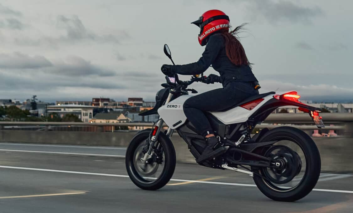 Image showcasing Zero FXE Electric Motorcycle, part of the 2024 model lineup