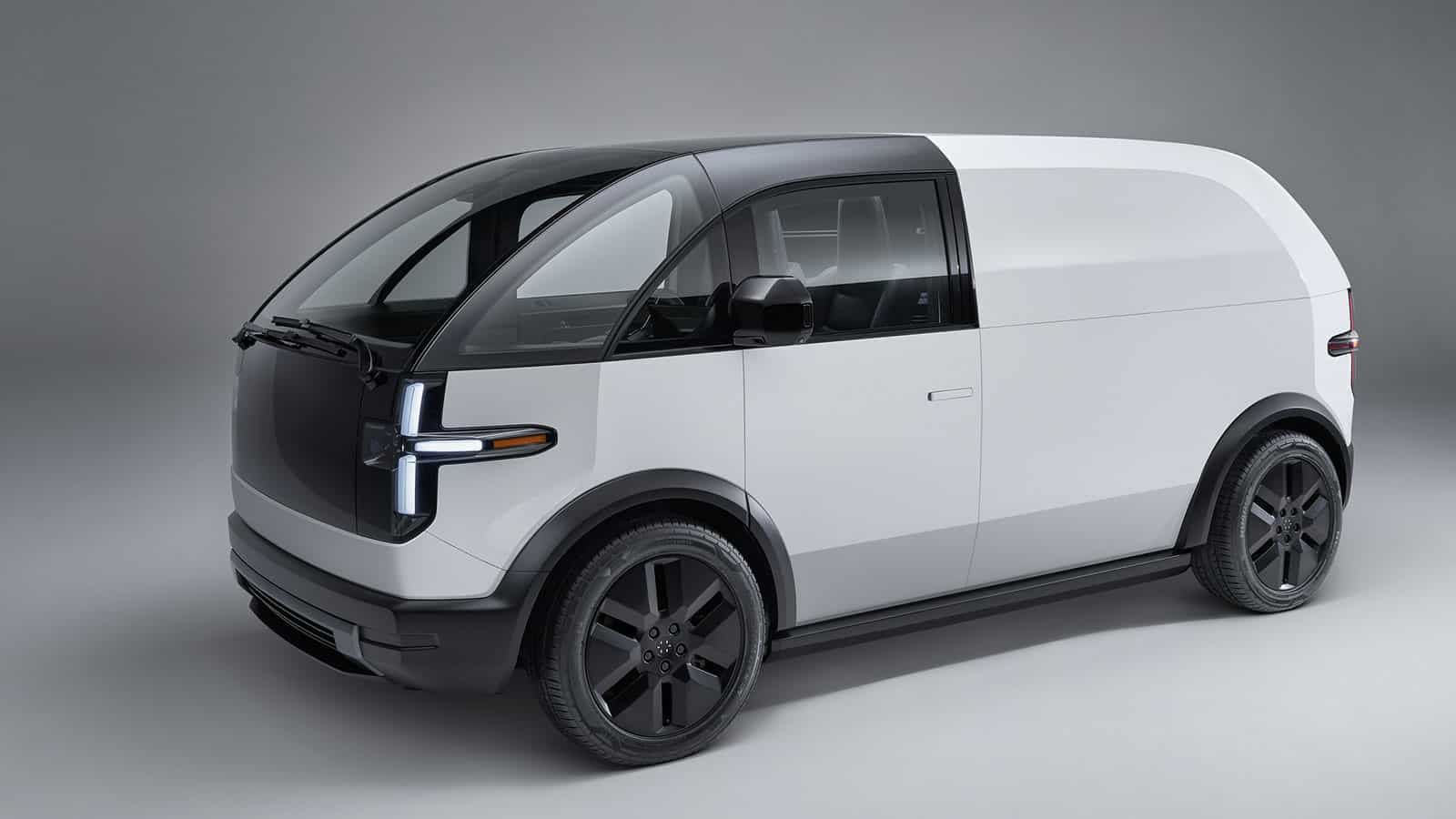 Canoo LDV side front view, model to be used by oklahoma state gov't