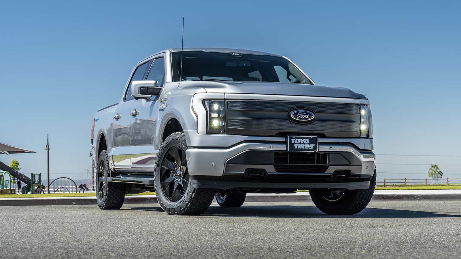 Toyo Tires EV all-terrain tires on ford truck