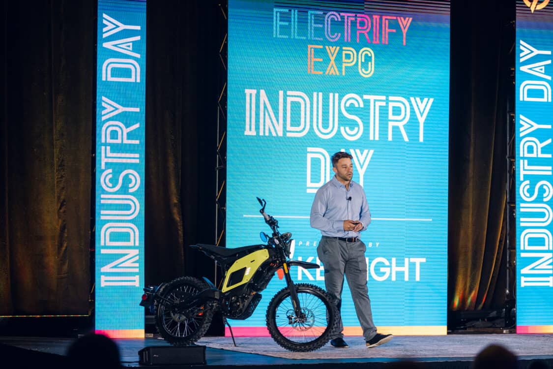 Image showcasing NIU Technologies Unveils the XQi3 Electric Motorcycle Electrify Expo Industry Day Austin TX 2023 - Benjamin McGill