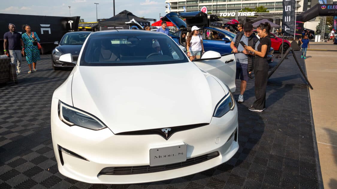 Image showcasing Tesla Model S at Electrify Expo
