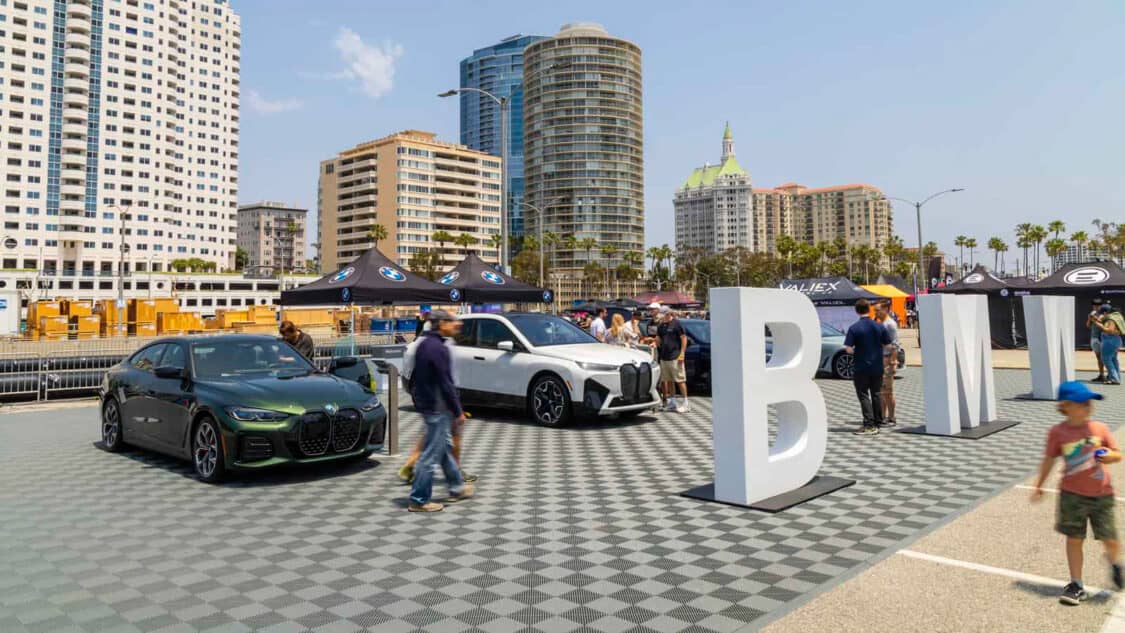 Image showcasing BMW i5 i7 iX at Electrify Expo Long Beach 2023