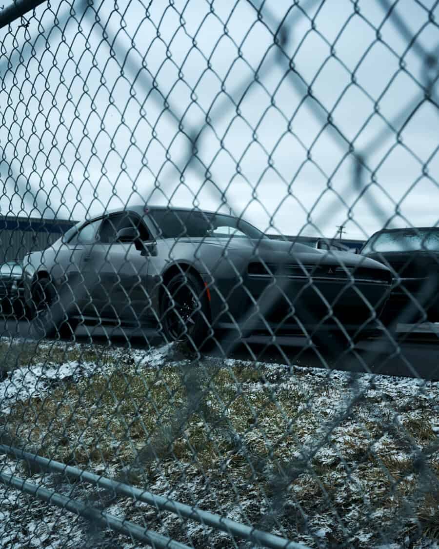 Image showcasing Dodge Charger EV teaser