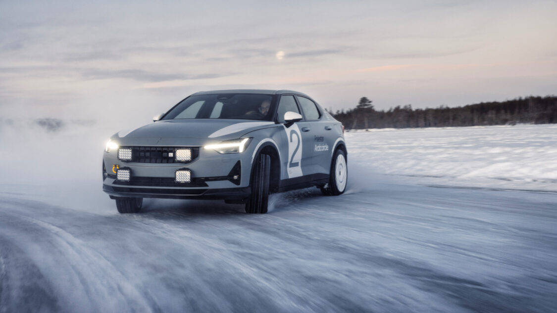 Image showcasing Polestar 2 - Polestar engineers its vehicles in extreme conditions in various places around the world – from the searing heat of Arizona in the United States to the bitter cold of northern Sweden. As a Swedish premium EV manufacturer, it is this especially cold environment where Polestar’s engineering expertise comes to the fore and sets the brand apart.