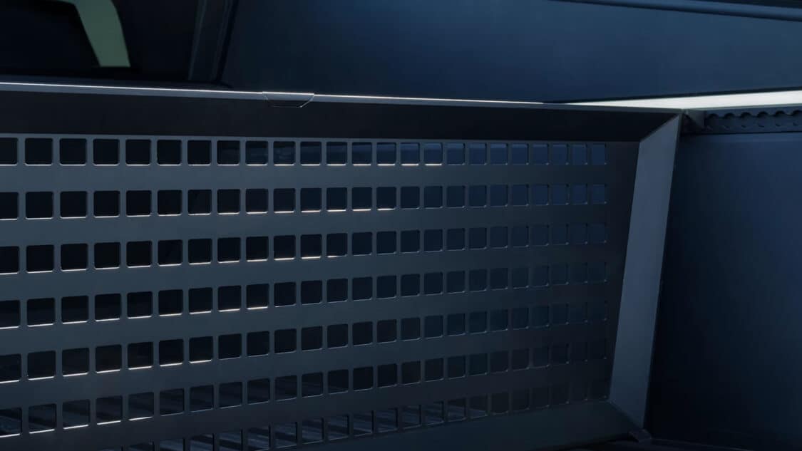 Image showcasing Tesla Cybertruck - vault cargo dividers