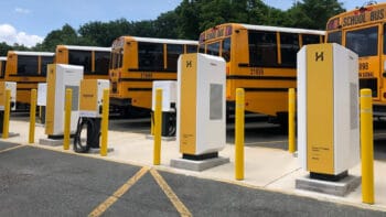 Image showcasing Charlotte-Mecklenburg Schools Electrifies Fleet with Highland Electric Fleets to introduce Electric School Buses in North Carolina