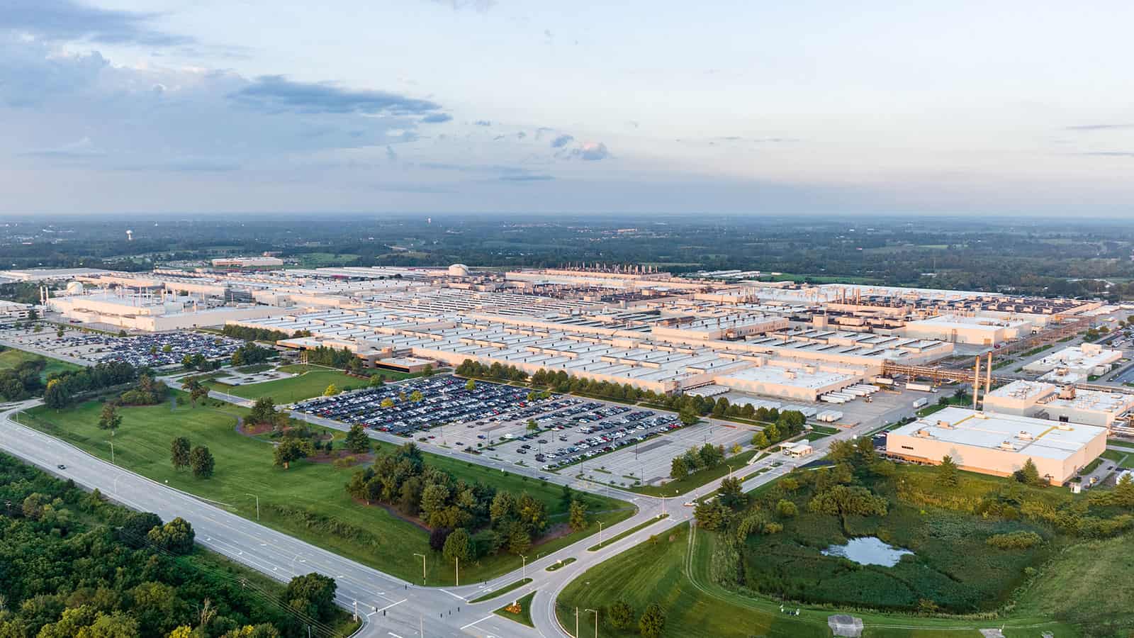 Kentucky Toyota Plant aerial view
