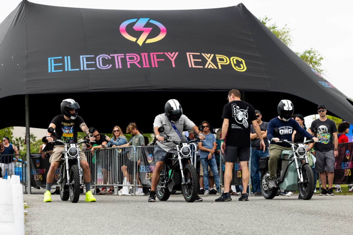 LAND moto demo rides at Electrify Expo Orlando 2024